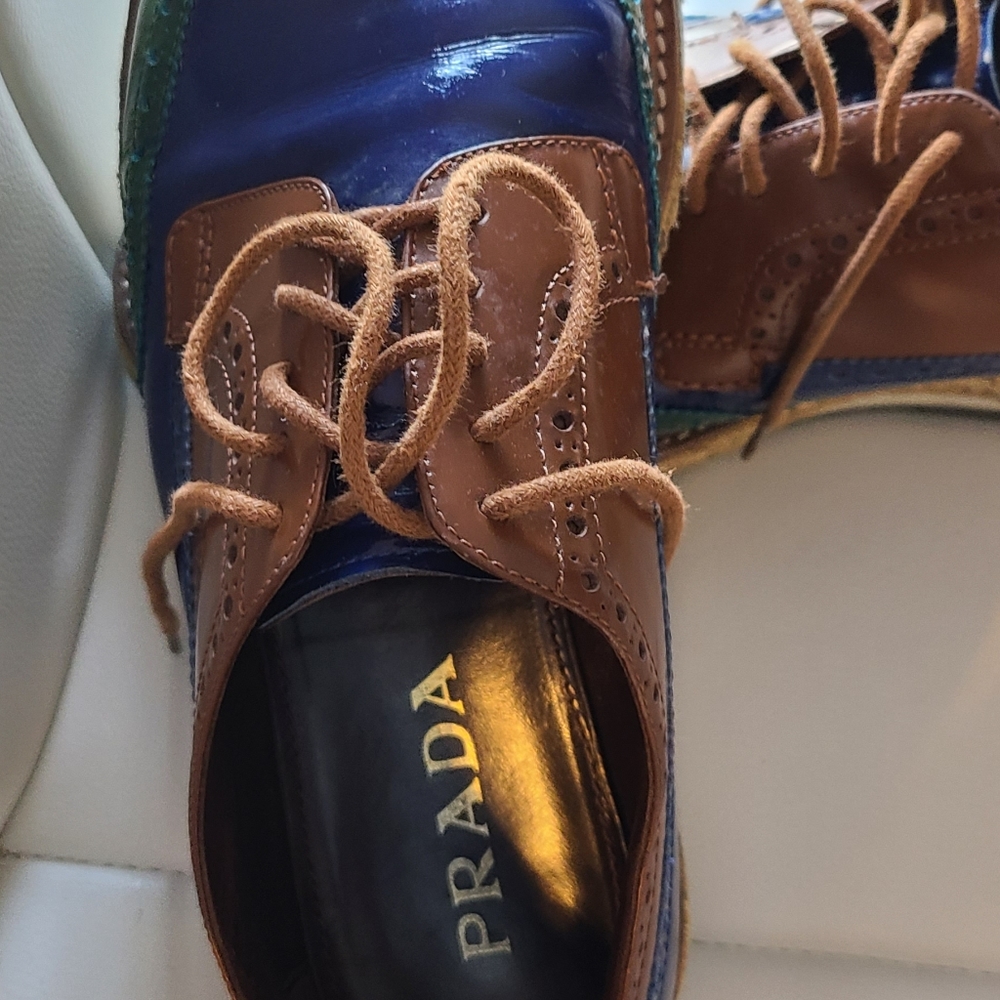 AUTHENTIC  one of the king PRADA multi-color leath
